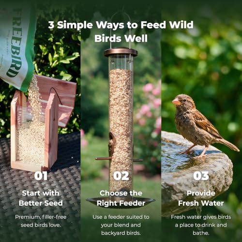 Freebird Premium No Mess Bird Seed for Outdoor Feeders - 7 lb