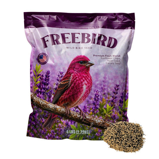 Freebird Finch Bird Seed Blend with Nyjer, Canary & Sunflower Chips - 6 lb