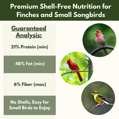 Finch No Mess Shell-Free Blend – 7 lb